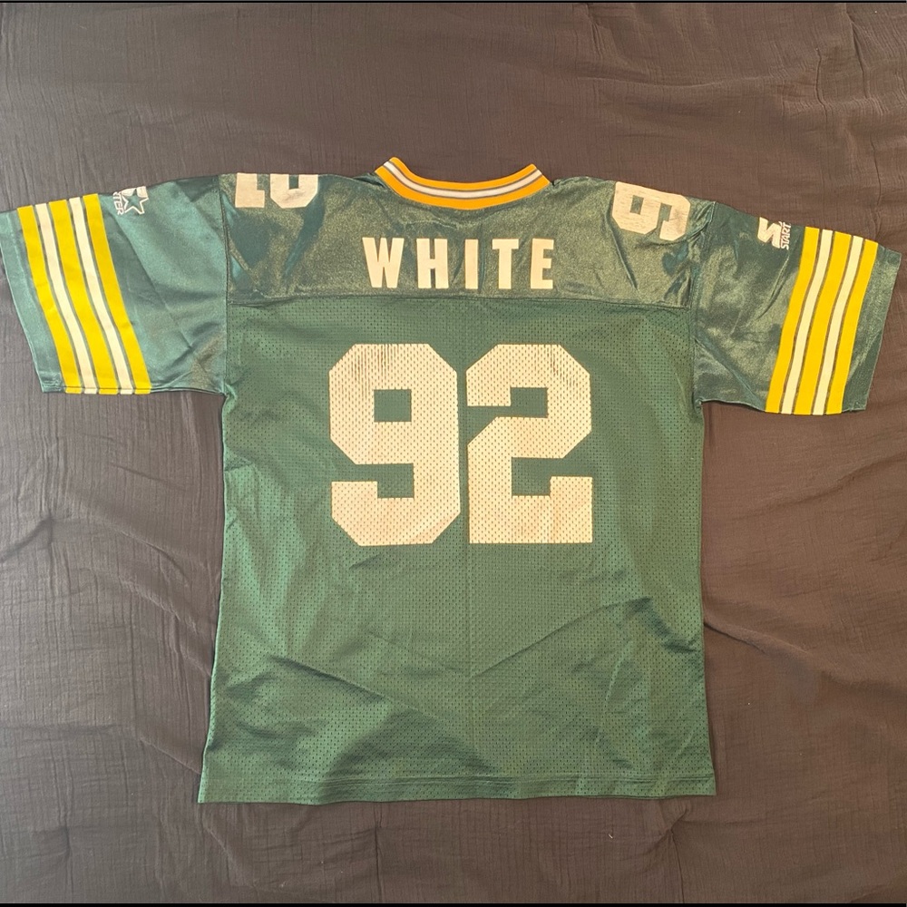 Reggie White #92 Green Bay Packers Football Jersey